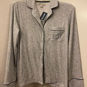 New with tags Rae Dunn pajama shirt!